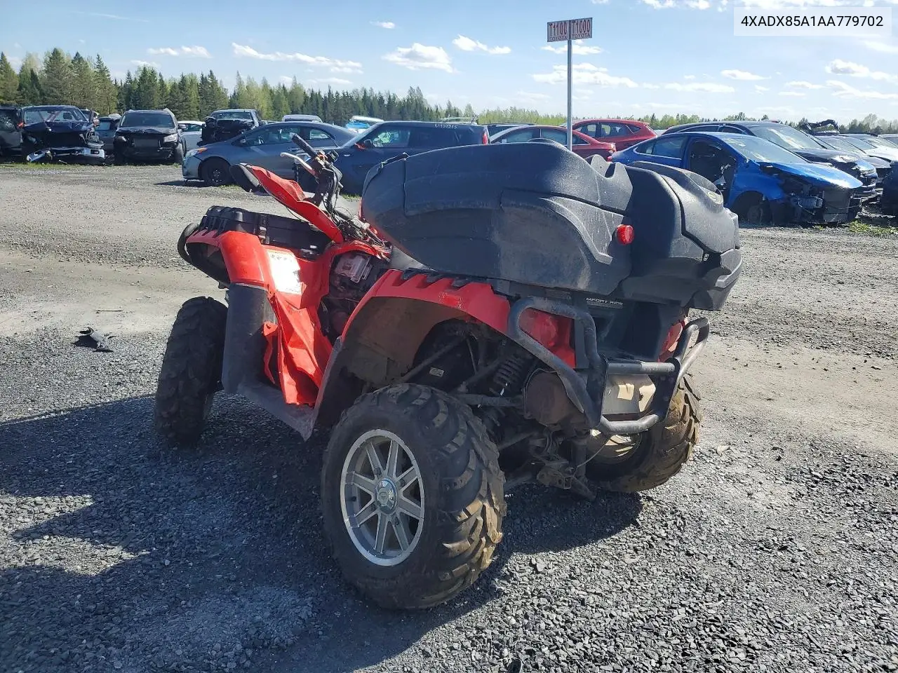 2010 Polaris Sporstman VIN: 4XADX85A1AA779702 Lot: 53599016