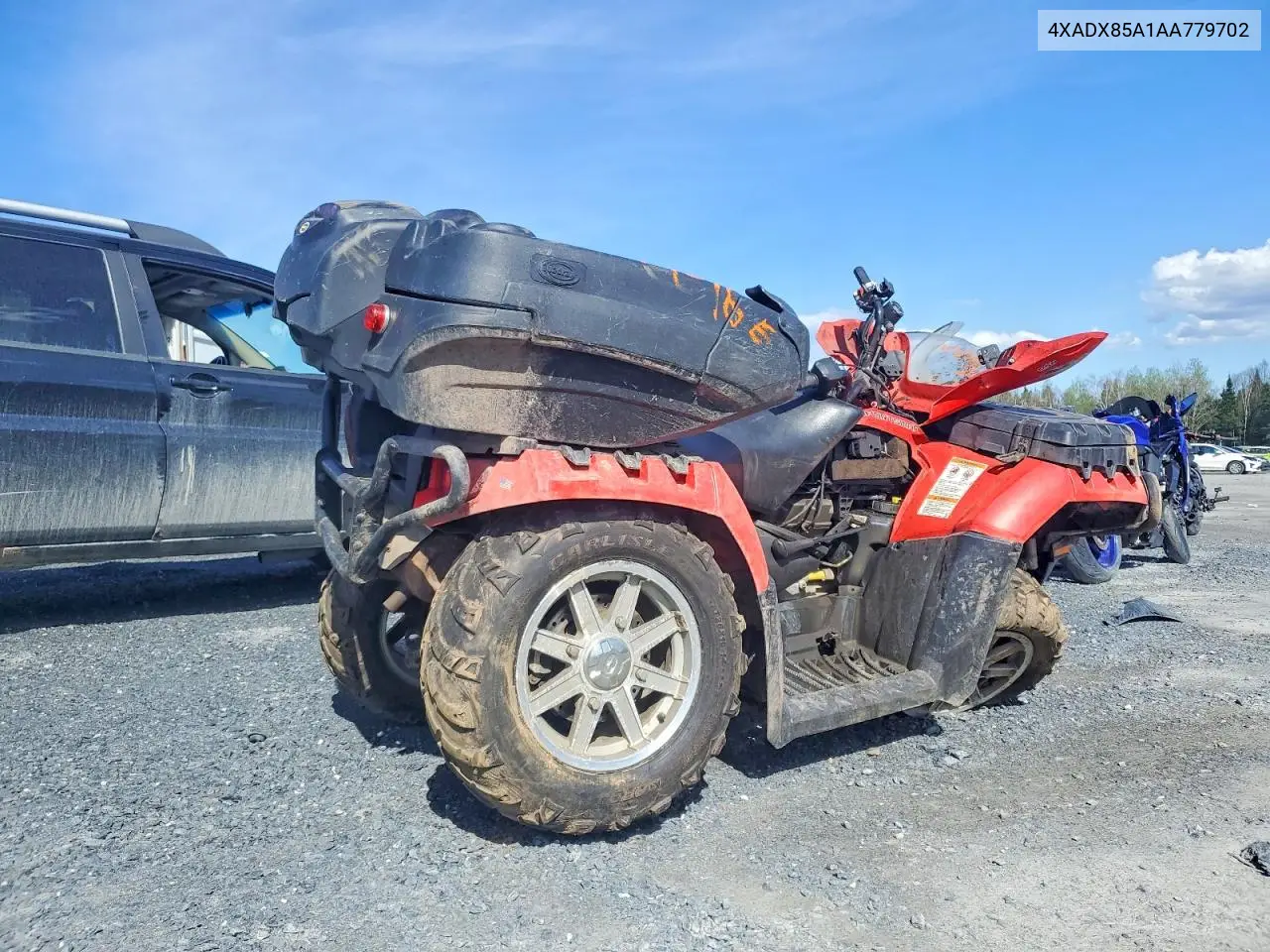 2010 Polaris Sporstman VIN: 4XADX85A1AA779702 Lot: 53599016