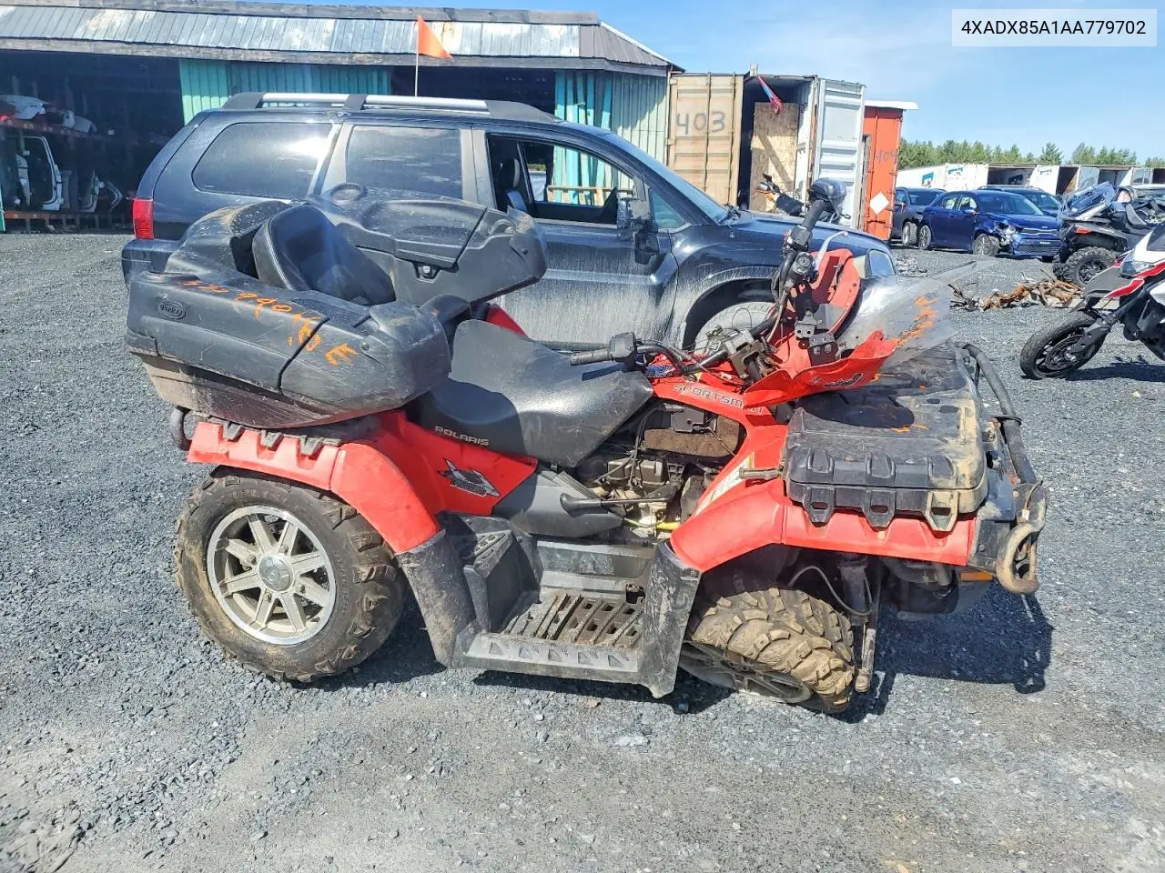 2010 Polaris Sporstman VIN: 4XADX85A1AA779702 Lot: 53599016