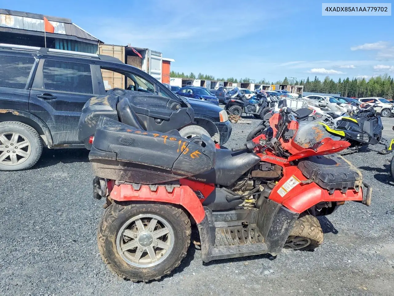 2010 Polaris Sporstman VIN: 4XADX85A1AA779702 Lot: 53599016