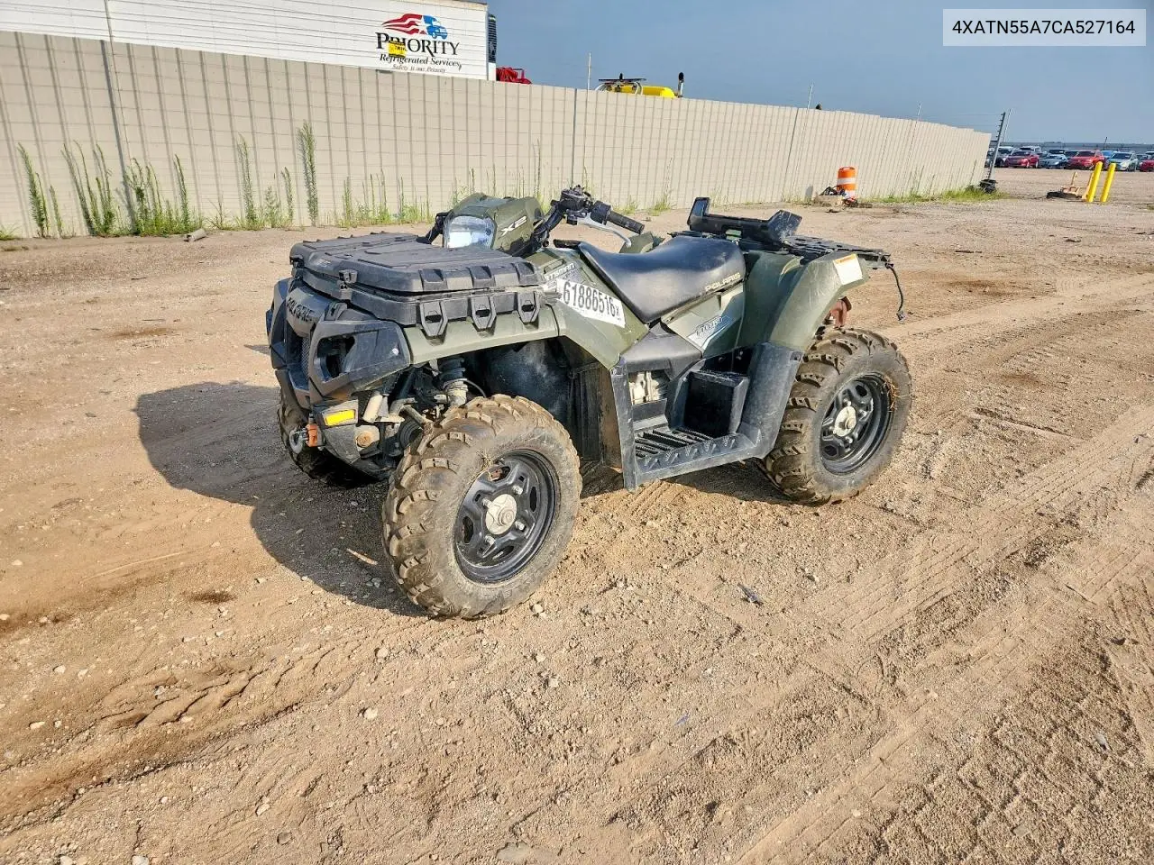 2012 Polaris Sportsman 550 VIN: 4XATN55A7CA527164 Lot: 61886516