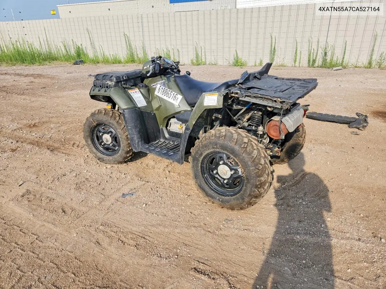 2012 Polaris Sportsman 550 VIN: 4XATN55A7CA527164 Lot: 61886516