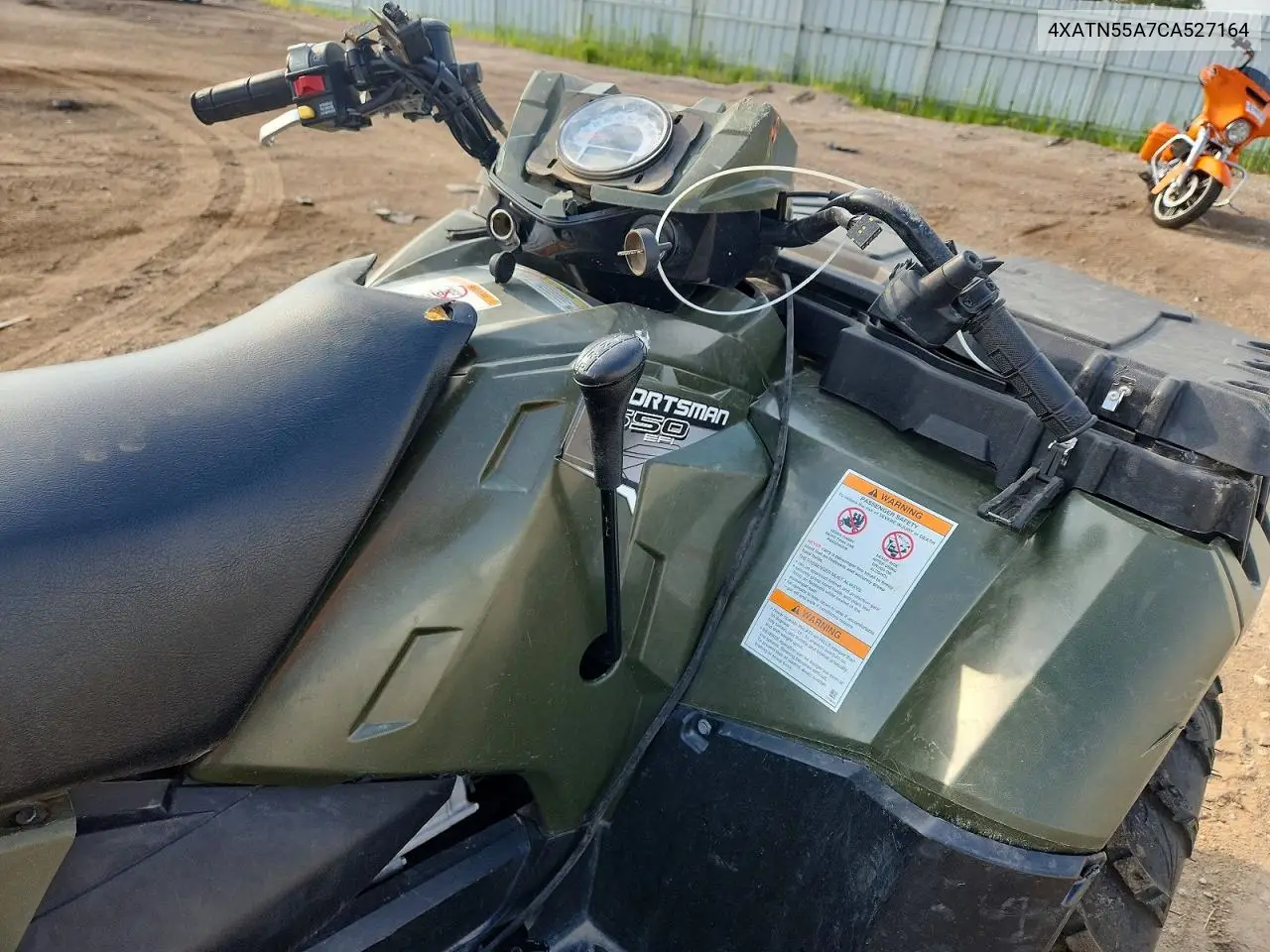 2012 Polaris Sportsman 550 VIN: 4XATN55A7CA527164 Lot: 61886516