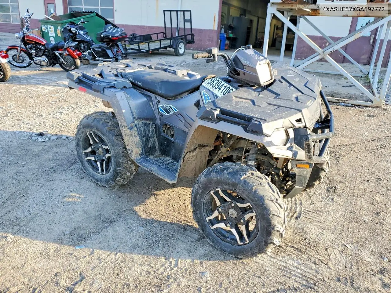 2016 Polaris Sporstman 570 Sp Atv VIN: 4XASHE57XGA597772 Lot: 58394106