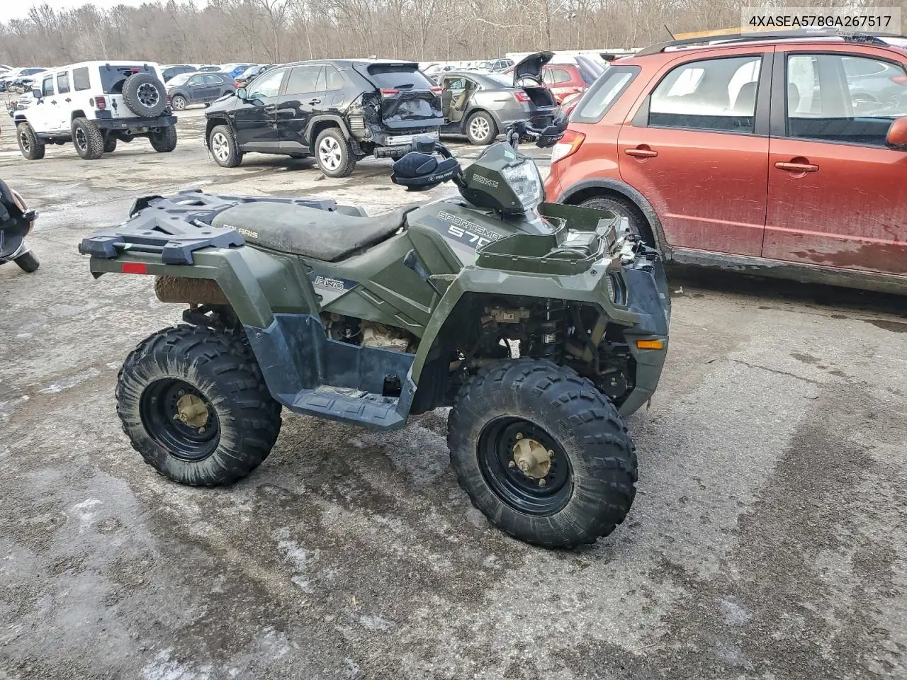 2016 Polaris Sportsman 570 VIN: 4XASEA578GA267517 Lot: 77015355