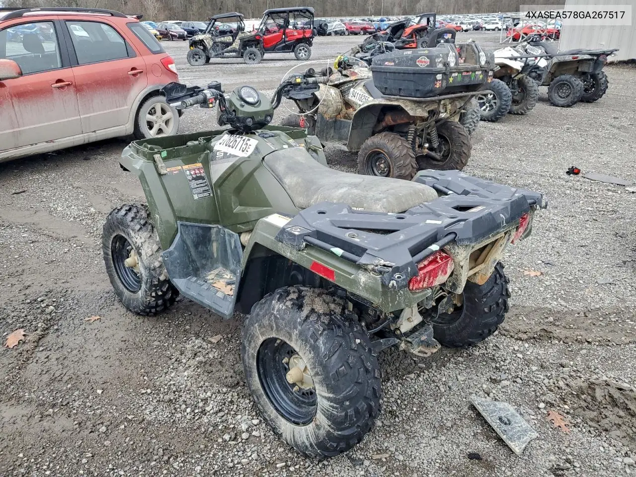2016 Polaris Sportsman 570 VIN: 4XASEA578GA267517 Lot: 77015355