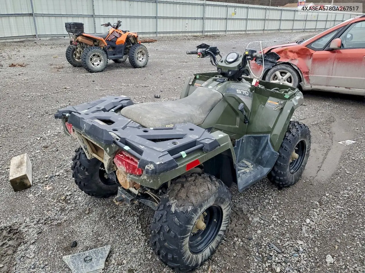 2016 Polaris Sportsman 570 VIN: 4XASEA578GA267517 Lot: 77015355