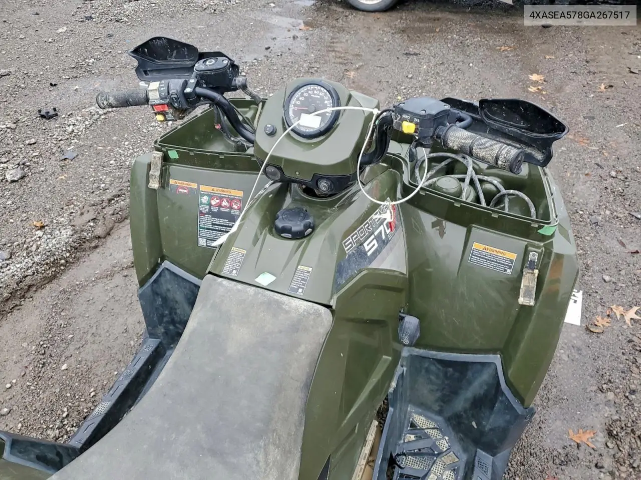 2016 Polaris Sportsman 570 VIN: 4XASEA578GA267517 Lot: 77015355