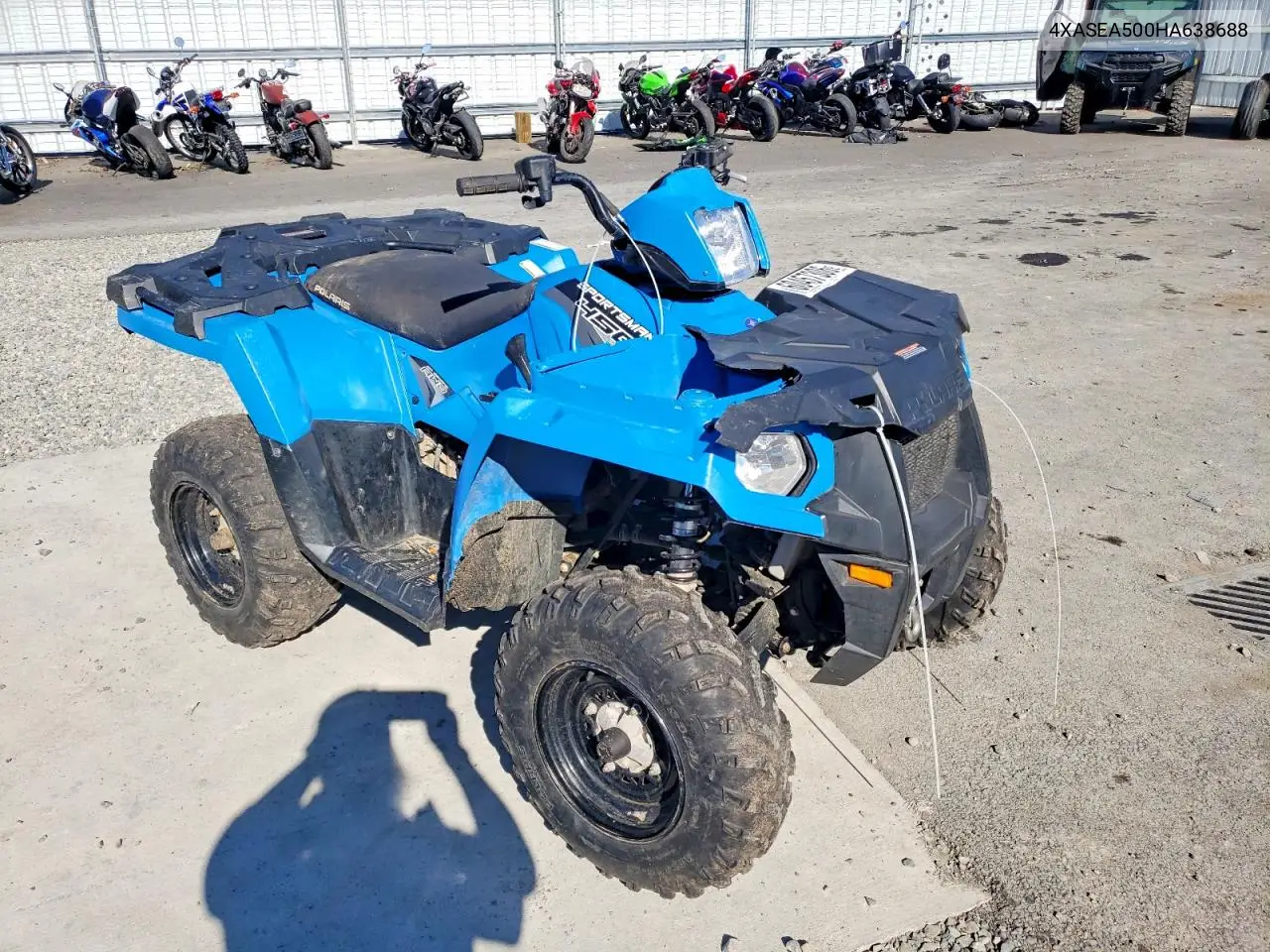 2017 Polaris Sportsman 450 H.o. VIN: 4XASEA500HA638688 Lot: 60457306