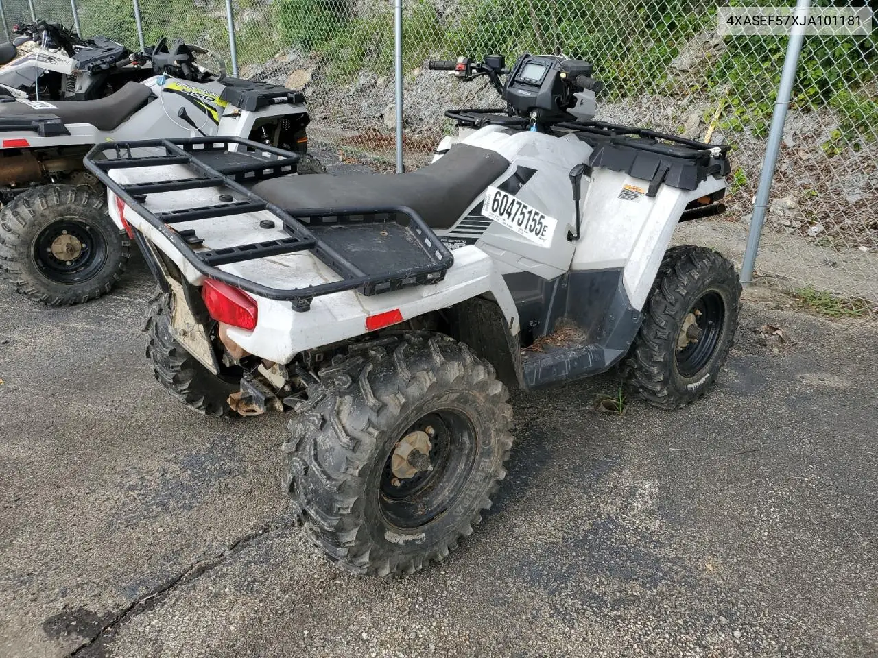 2018 Polaris Atv VIN: 4XASEF57XJA101181 Lot: 60475155