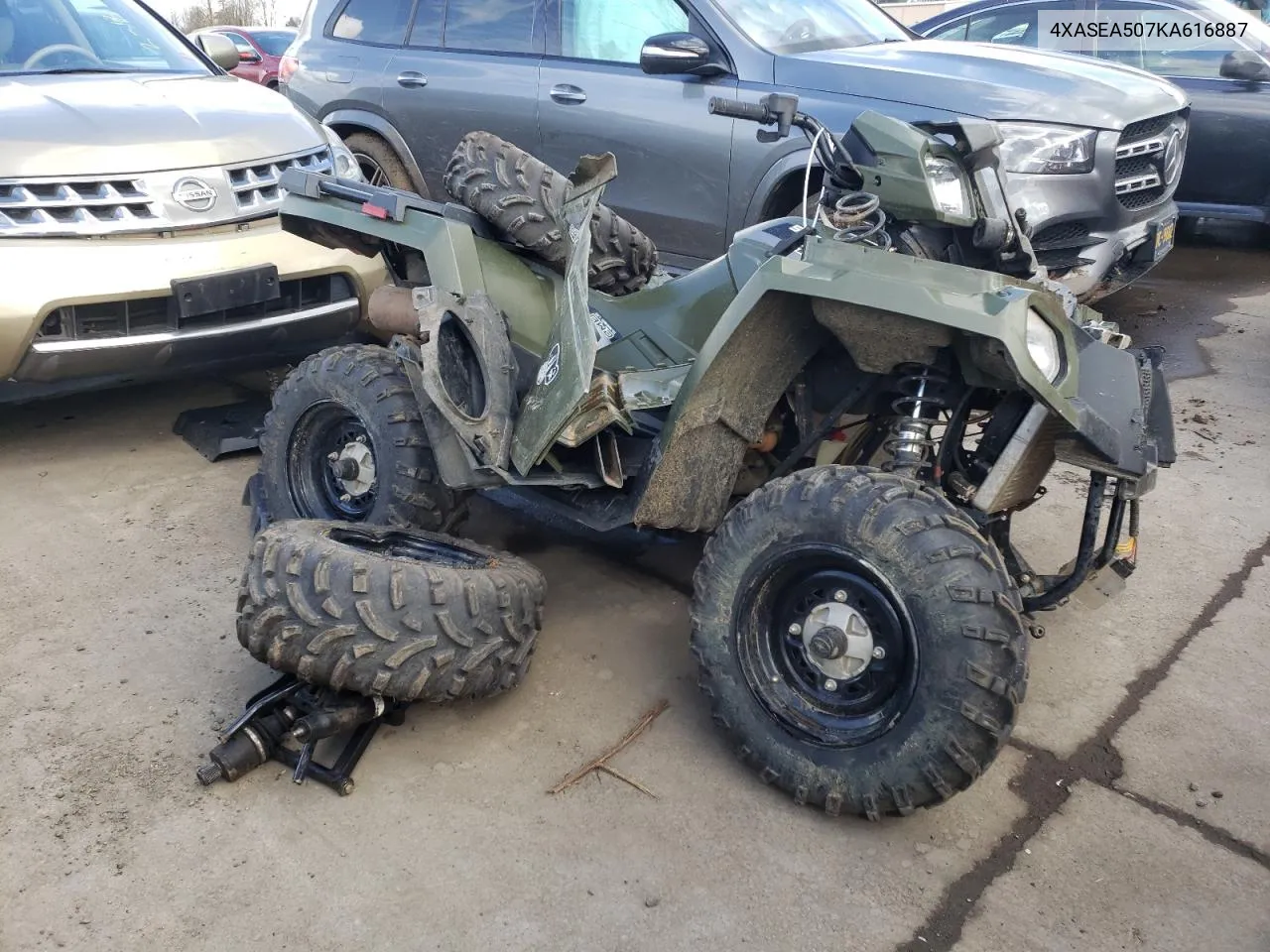 2019 Polaris Sportsman 450 H.o. VIN: 4XASEA507KA616887 Lot: 46428414