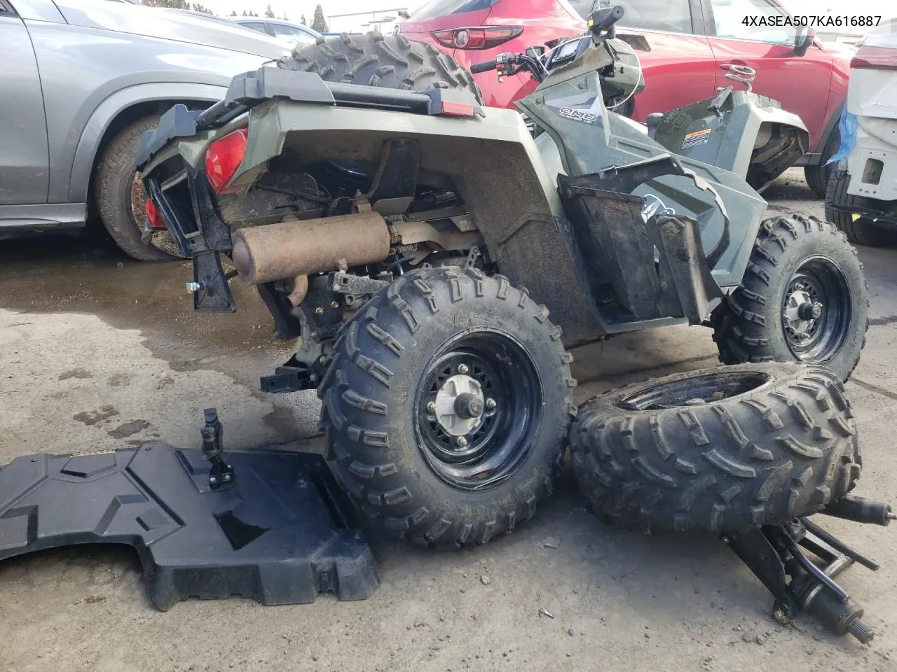 2019 Polaris Sportsman 450 H.o. VIN: 4XASEA507KA616887 Lot: 46428414