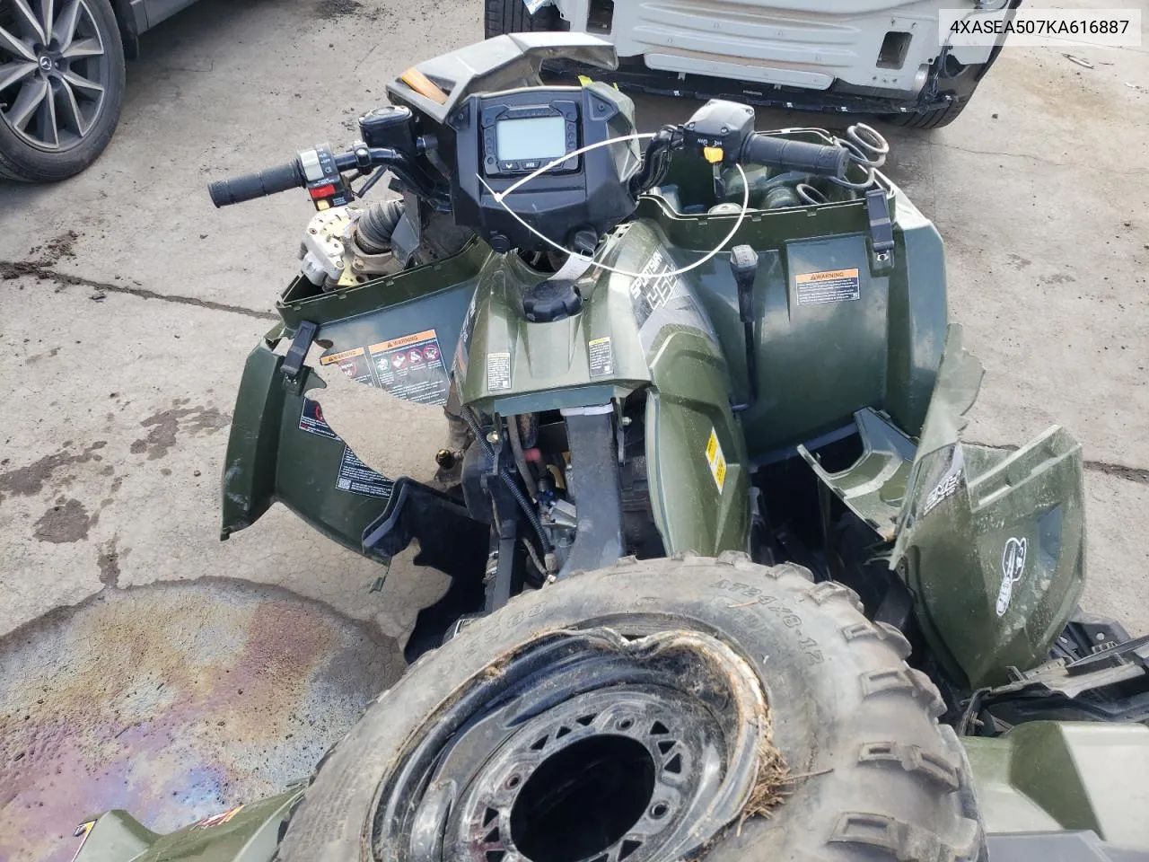 2019 Polaris Sportsman 450 H.o. VIN: 4XASEA507KA616887 Lot: 46428414