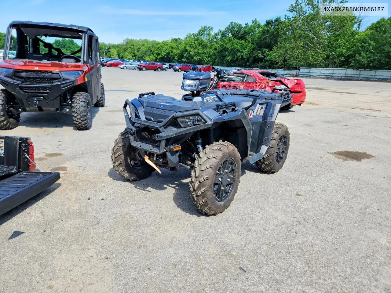 2019 Polaris Sportsman Atv VIN: 4XASXZ856KB666187 Lot: 57565736