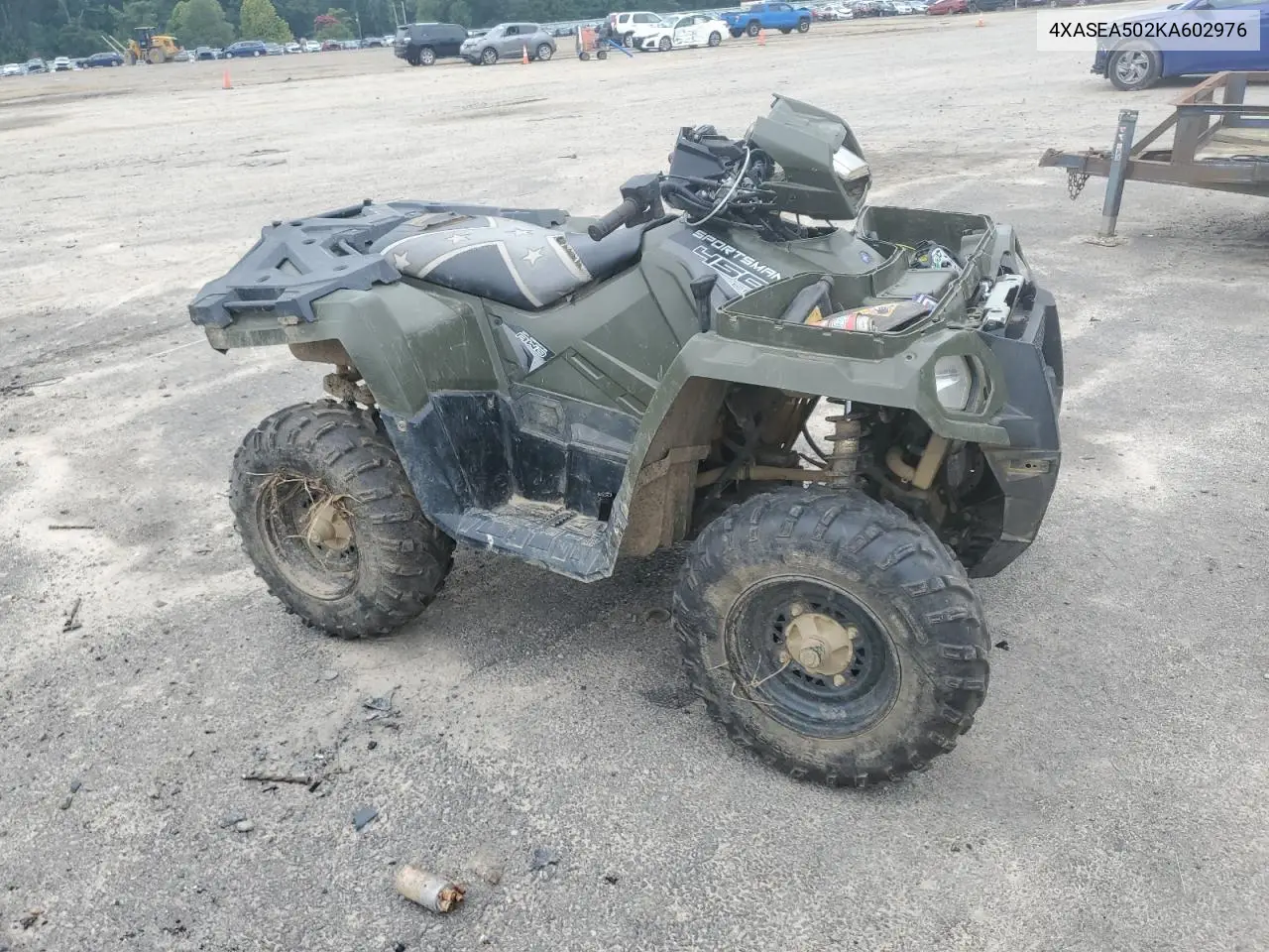 2019 Polaris Sportsman 450 H.o. VIN: 4XASEA502KA602976 Lot: 67301185