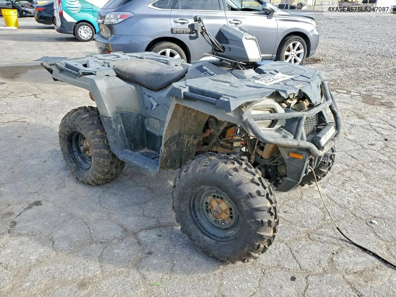 2020 Polaris Sportsman Atv VIN: 4XASEA575LA247087 Lot: 72958735