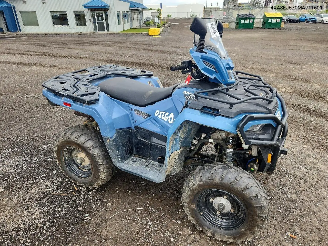 2021 Polaris Sportsman 570 Eps Utility Package VIN: 4XASEJ570MA711601 Lot: 56343066