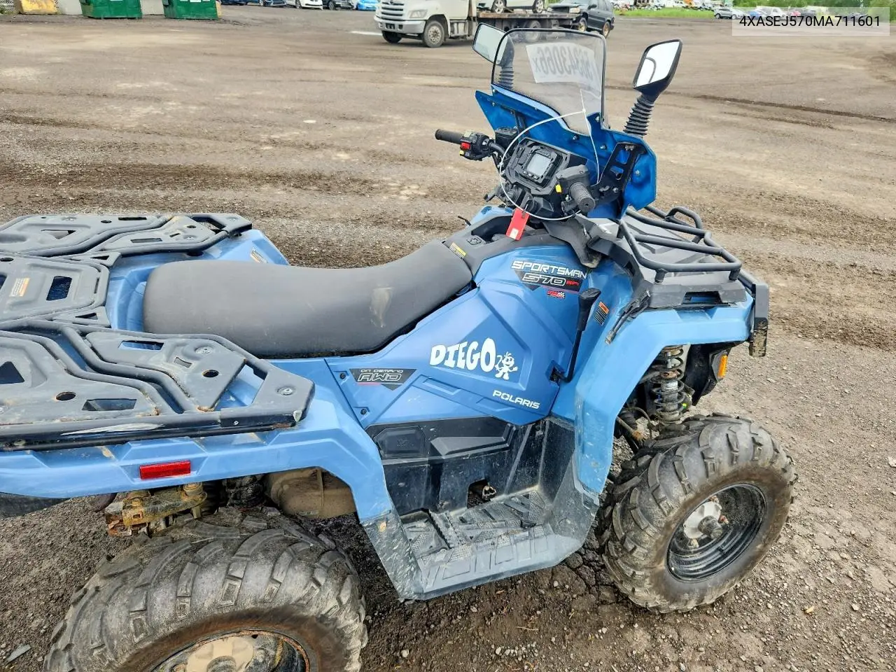 2021 Polaris Sportsman 570 Eps Utility Package VIN: 4XASEJ570MA711601 Lot: 56343066