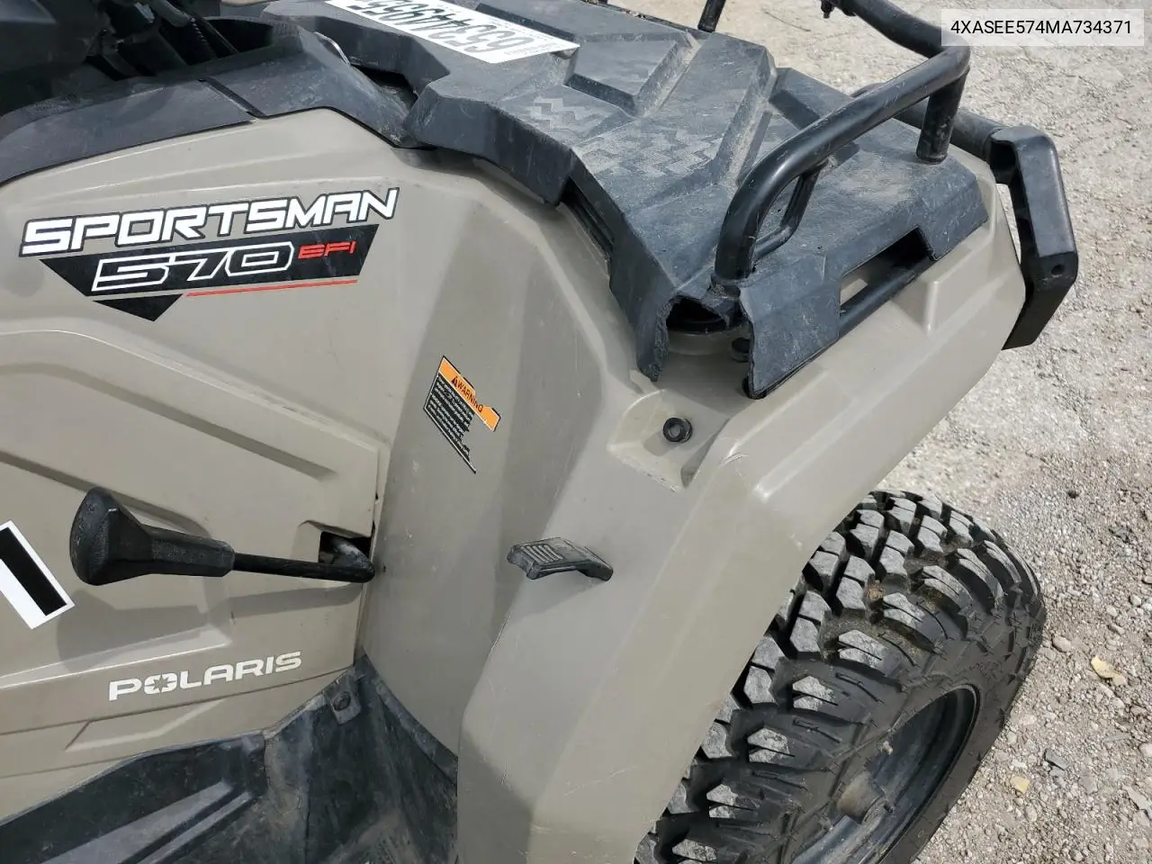 2021 Polaris Sportsman 570 Eps VIN: 4XASEE574MA734371 Lot: 65344955