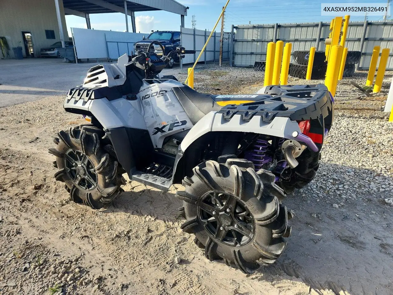 2021 Polaris Sporstman Atv VIN: 4XASXM952MB326491 Lot: 85460375
