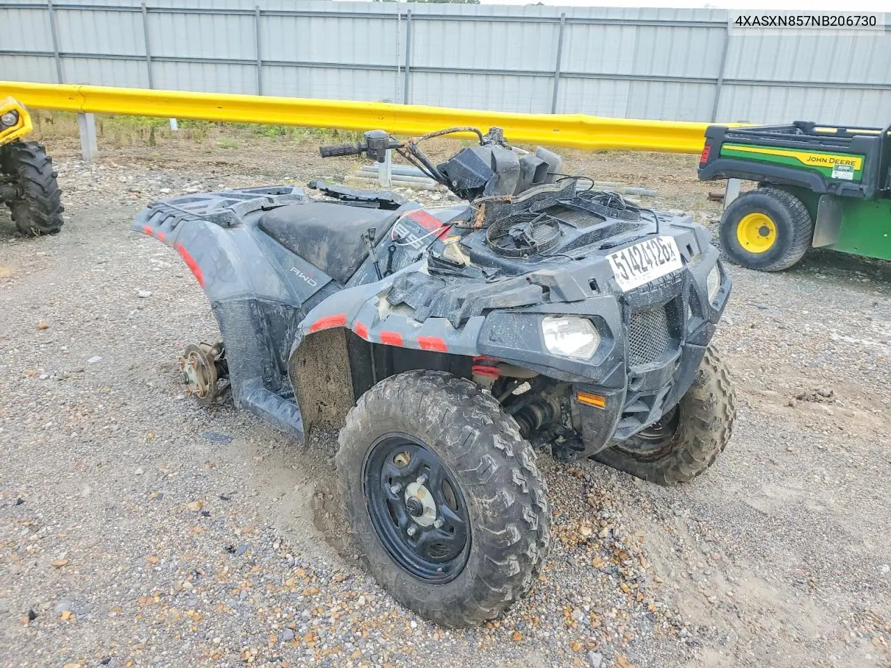 2022 Polaris Sporstman 850 Atv VIN: 4XASXN857NB206730 Lot: 51424126