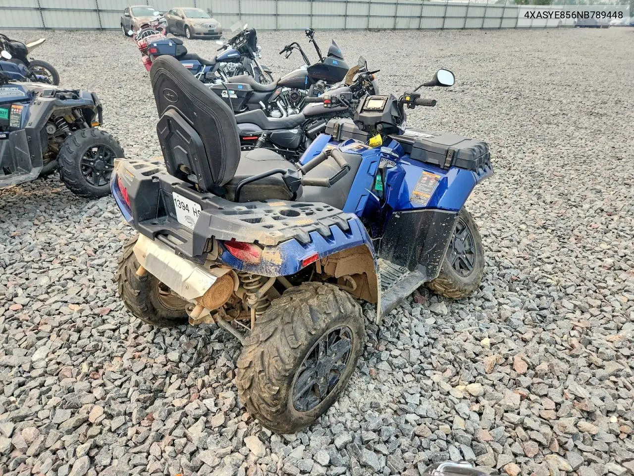 2022 Polaris Sportsman Touring 850 VIN: 4XASYE856NB789448 Lot: 61317336
