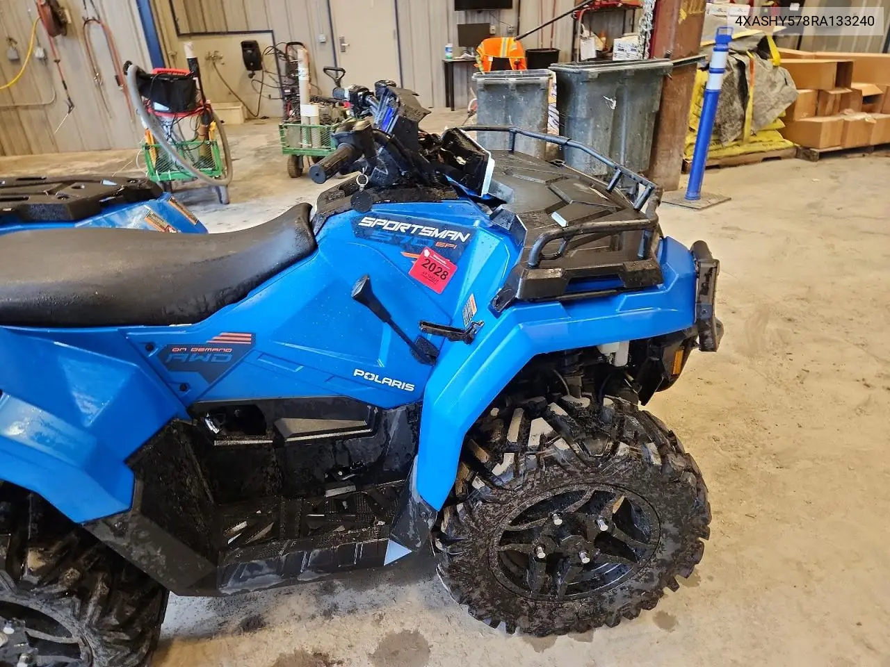 2024 Polaris Sportsman Atv VIN: 4XASHY578RA133240 Lot: 55656936