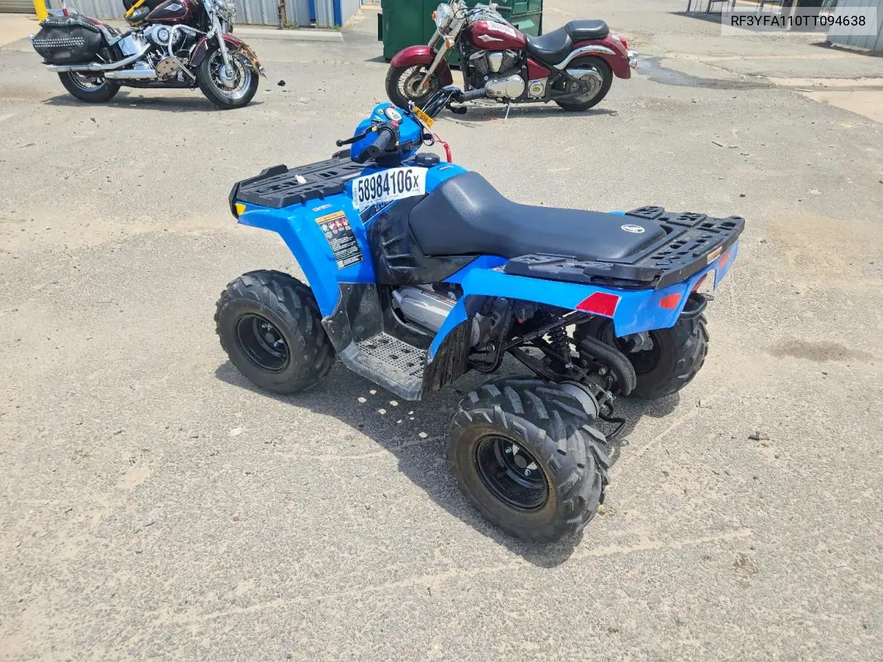 2026 Polaris Sportsman 110 Atv VIN: RF3YFA110TT094638 Lot: 58984106