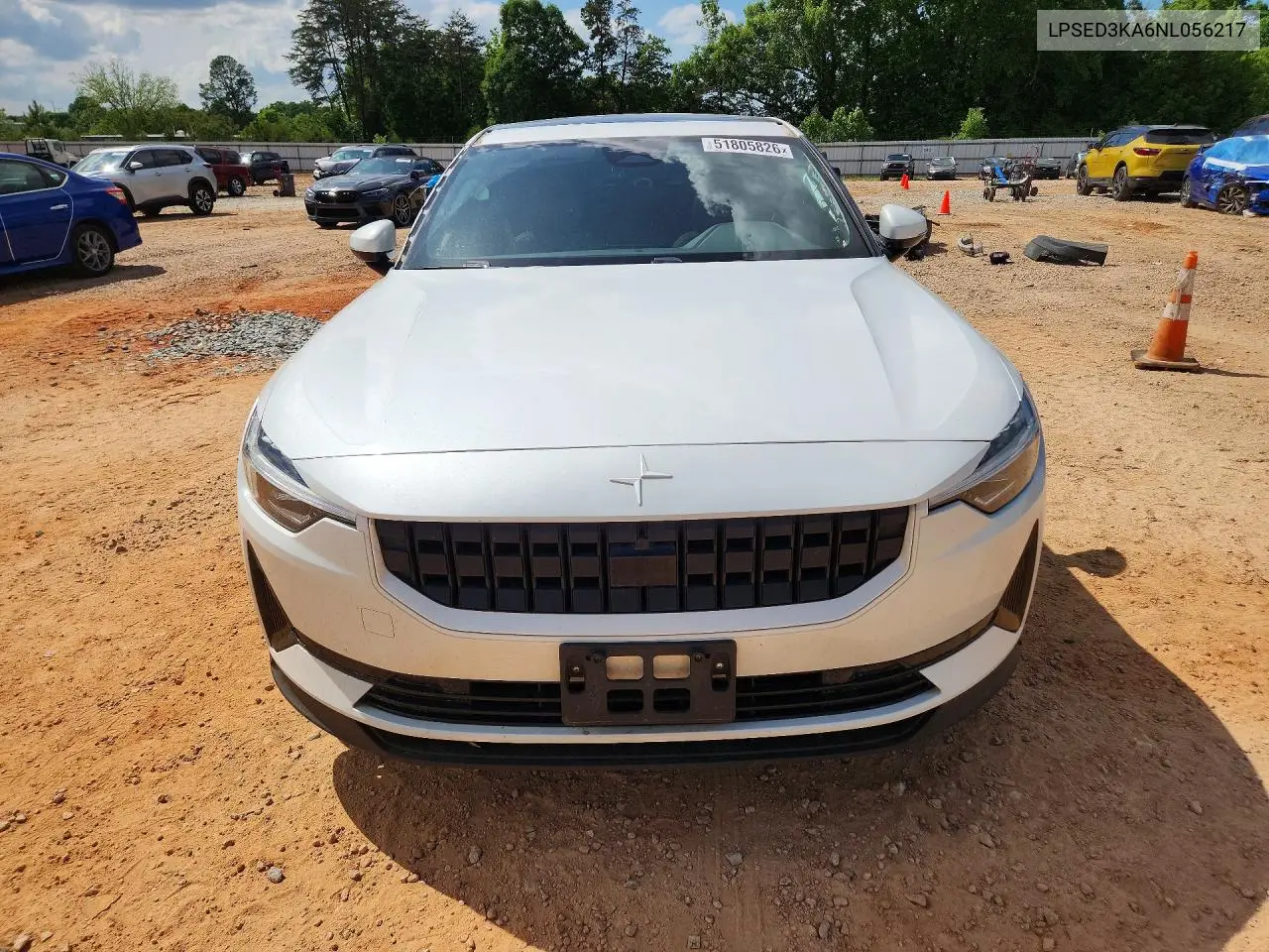 2022 Polestar 2 VIN: LPSED3KA6NL056217 Lot: 51805826