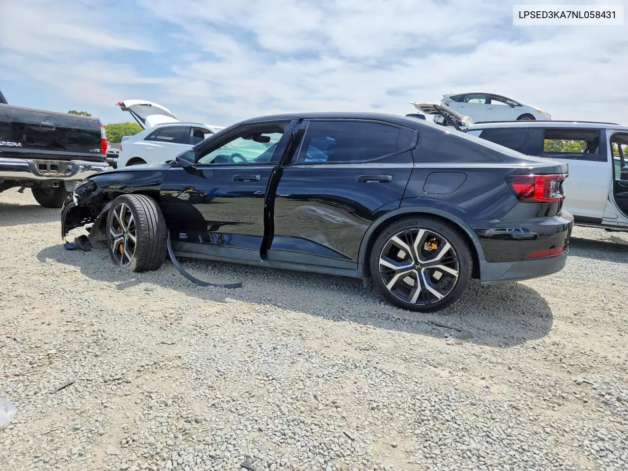 2022 Polestar 2 VIN: LPSED3KA7NL058431 Lot: 57181686