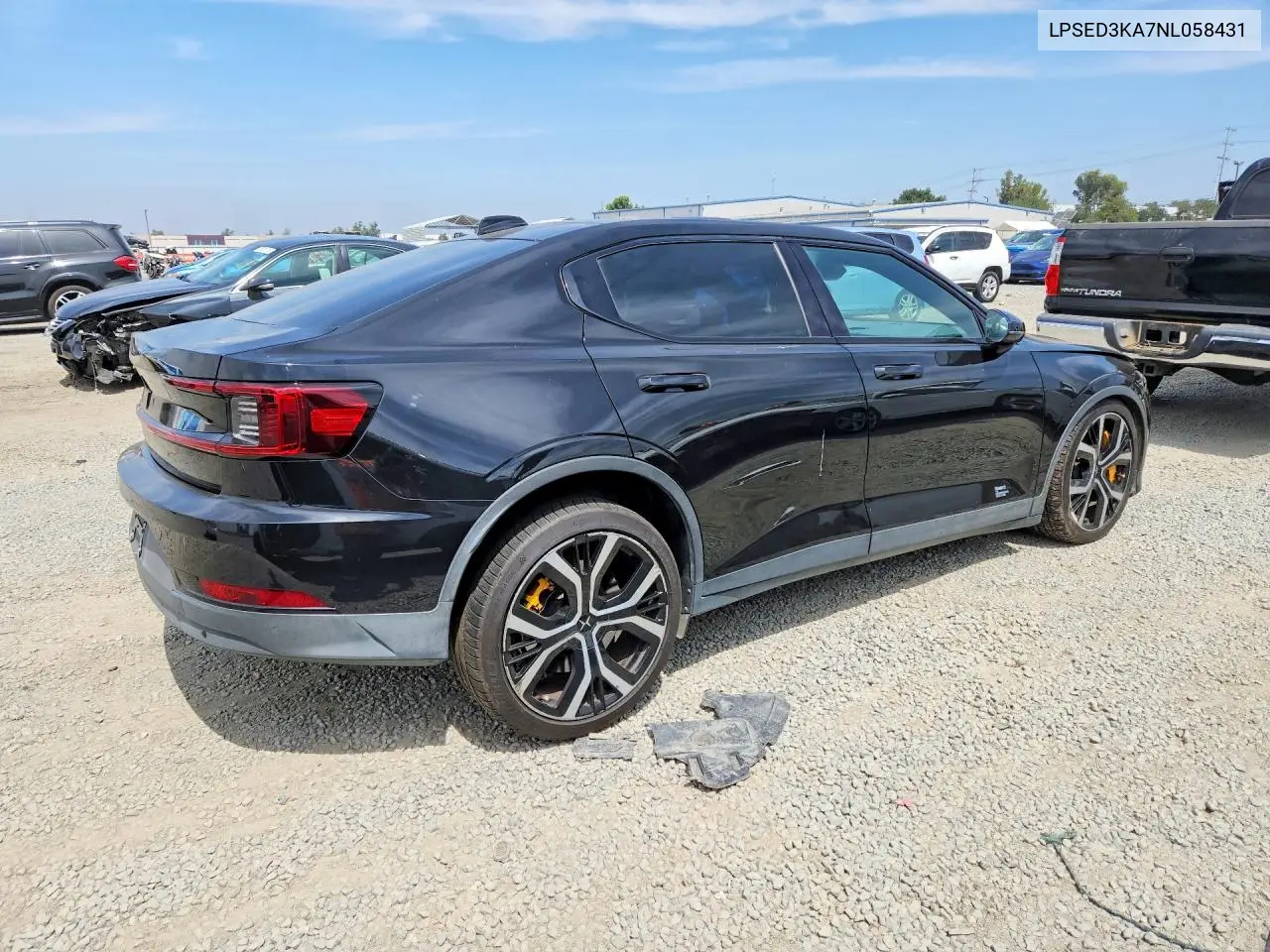 2022 Polestar 2 VIN: LPSED3KA7NL058431 Lot: 57181686