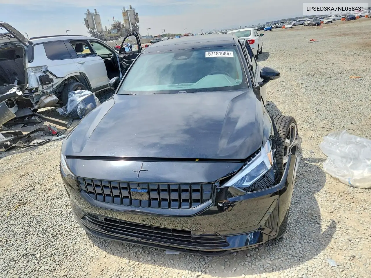 2022 Polestar 2 VIN: LPSED3KA7NL058431 Lot: 57181686