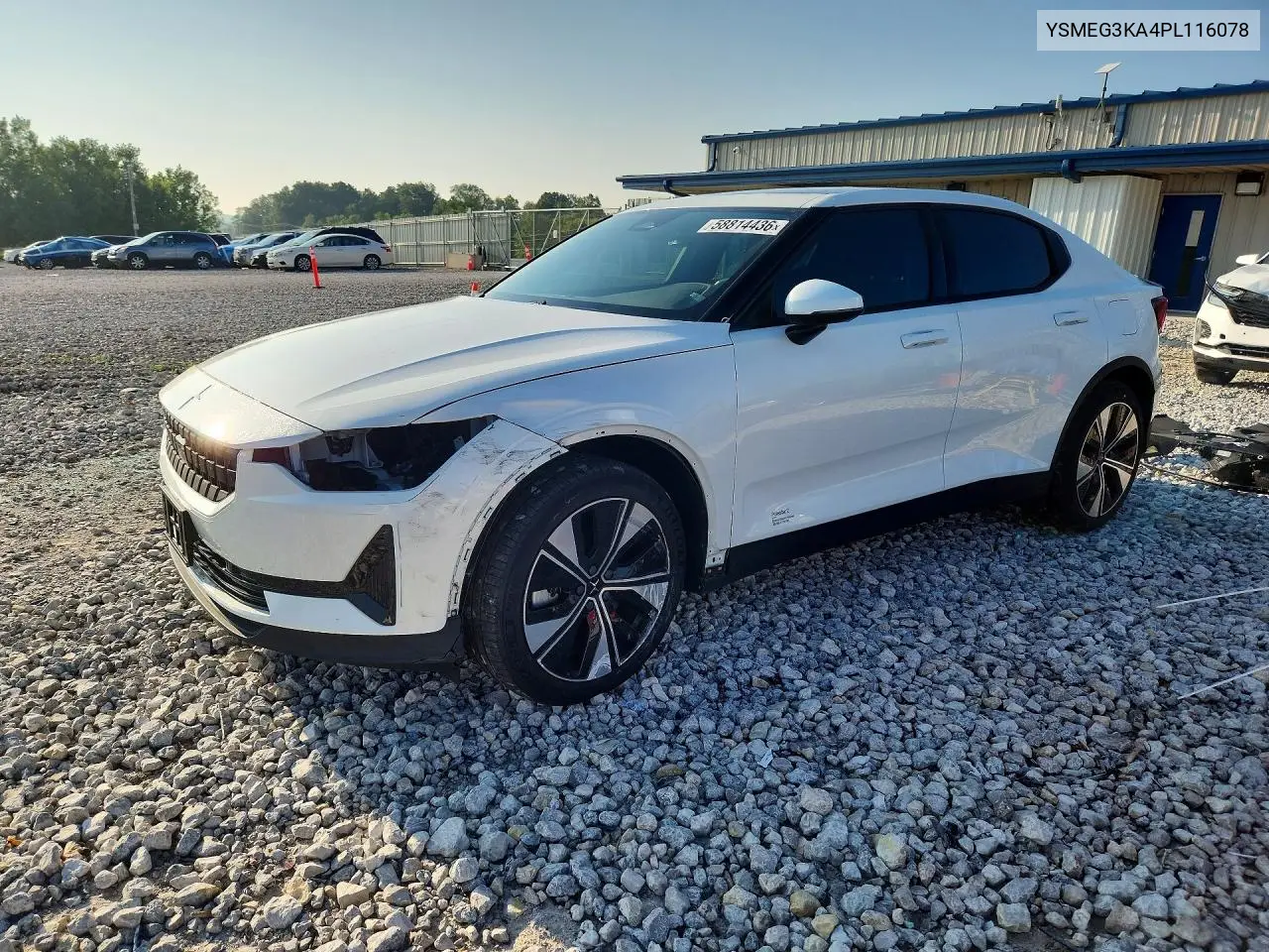 2023 Polestar 2 VIN: YSMEG3KA4PL116078 Lot: 58814436