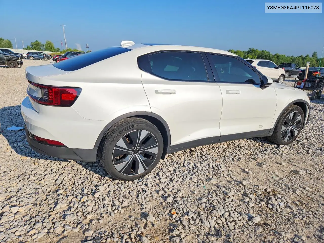 2023 Polestar 2 VIN: YSMEG3KA4PL116078 Lot: 58814436