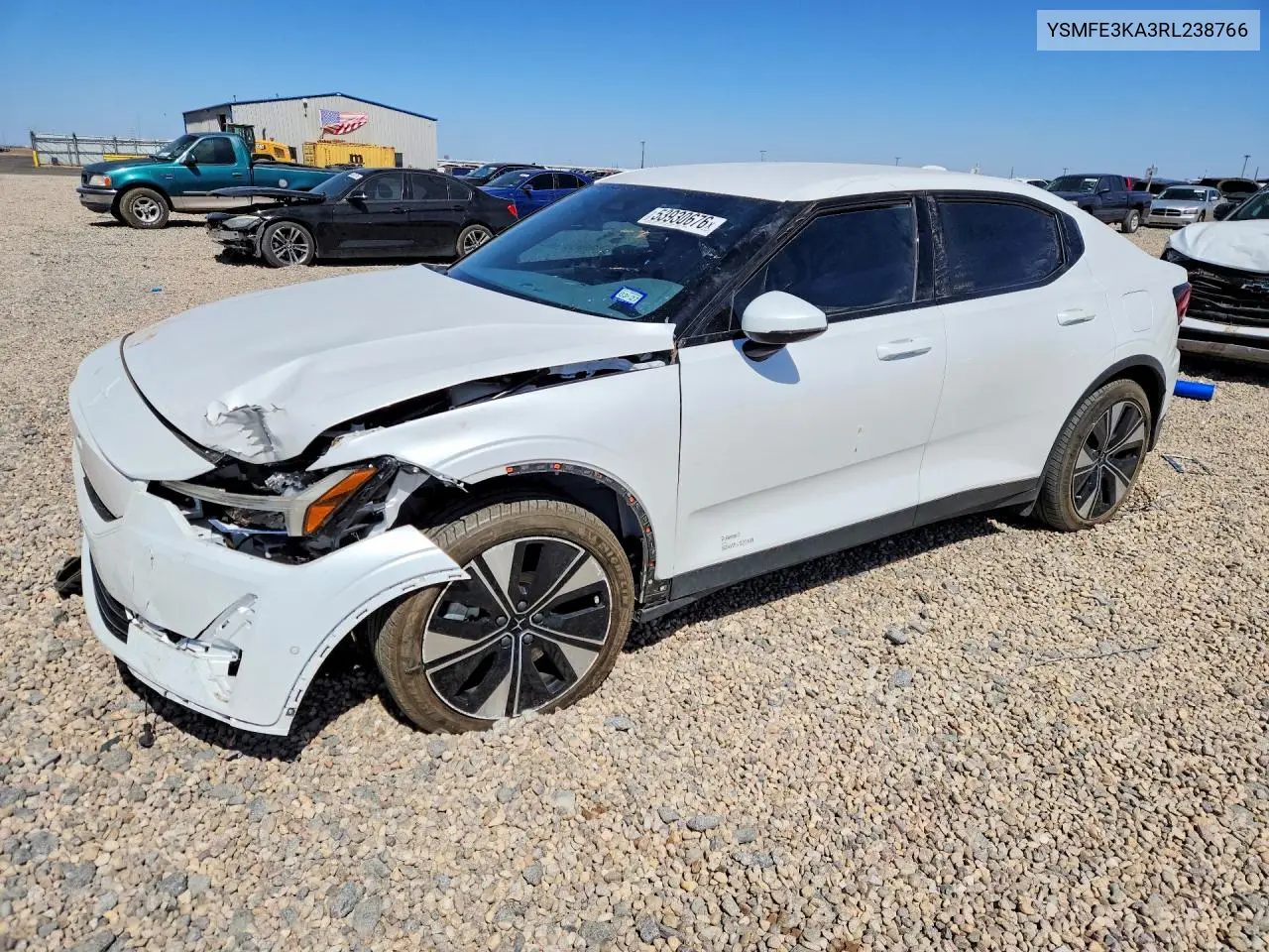 2024 Polestar 2 VIN: YSMFE3KA3RL238766 Lot: 53930676