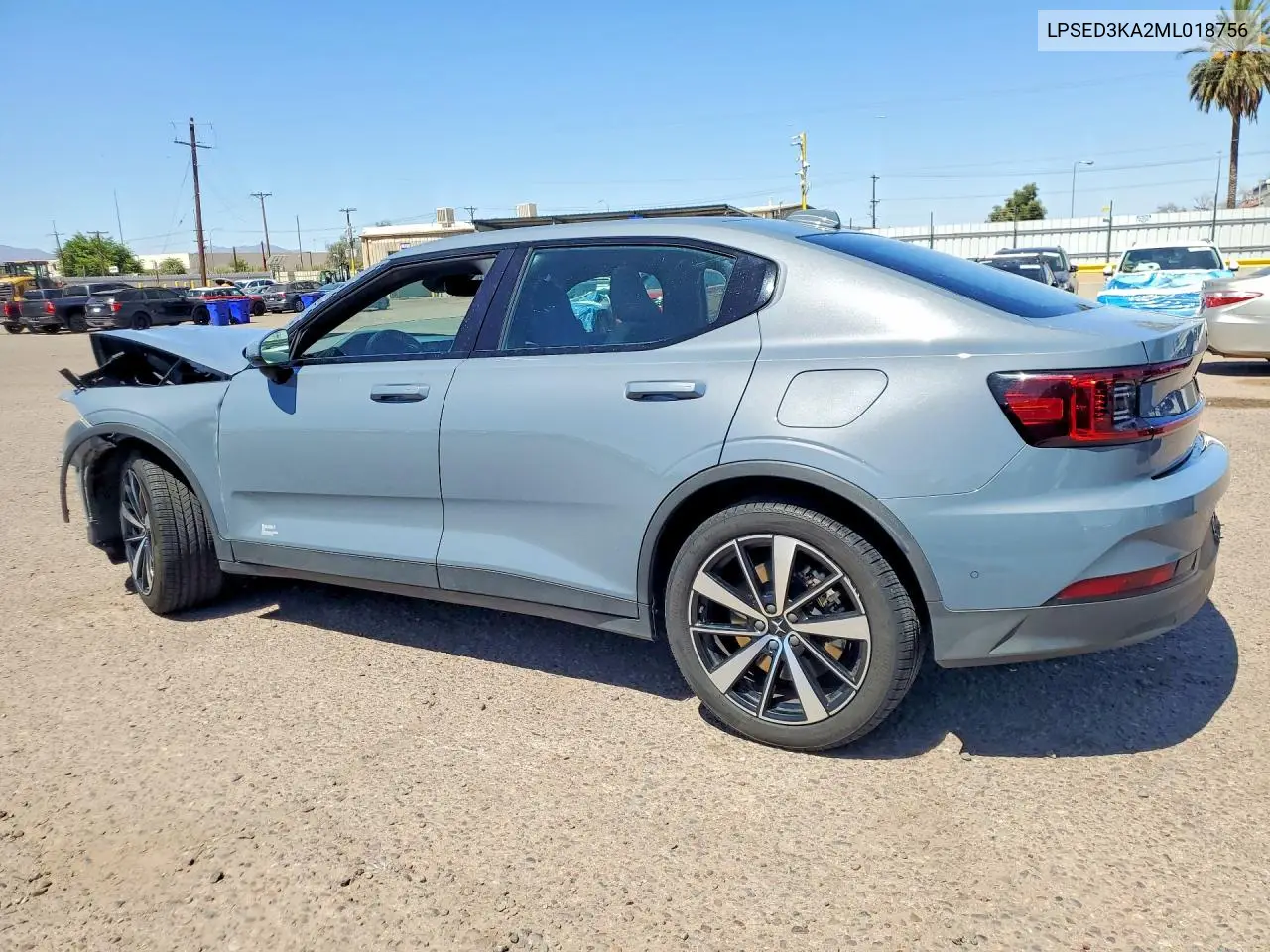 2021 Polestar 2 VIN: LPSED3KA2ML018756 Lot: 56624576