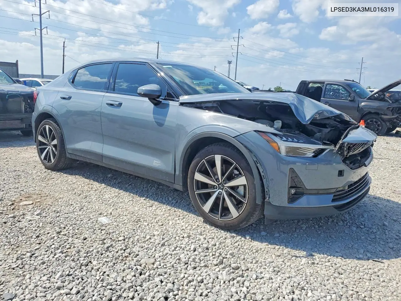 2021 Polestar 2 VIN: LPSED3KA3ML016319 Lot: 59861896