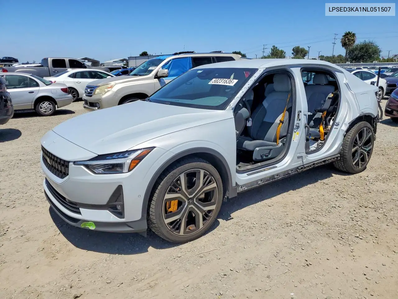 2022 Polestar 2 VIN: LPSED3KA1NL051507 Lot: 58231636