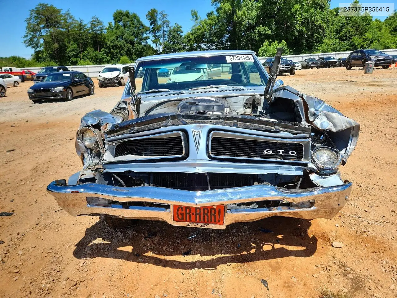 1965 Pontiac Gto VIN: 237375P356415 Lot: 57309406