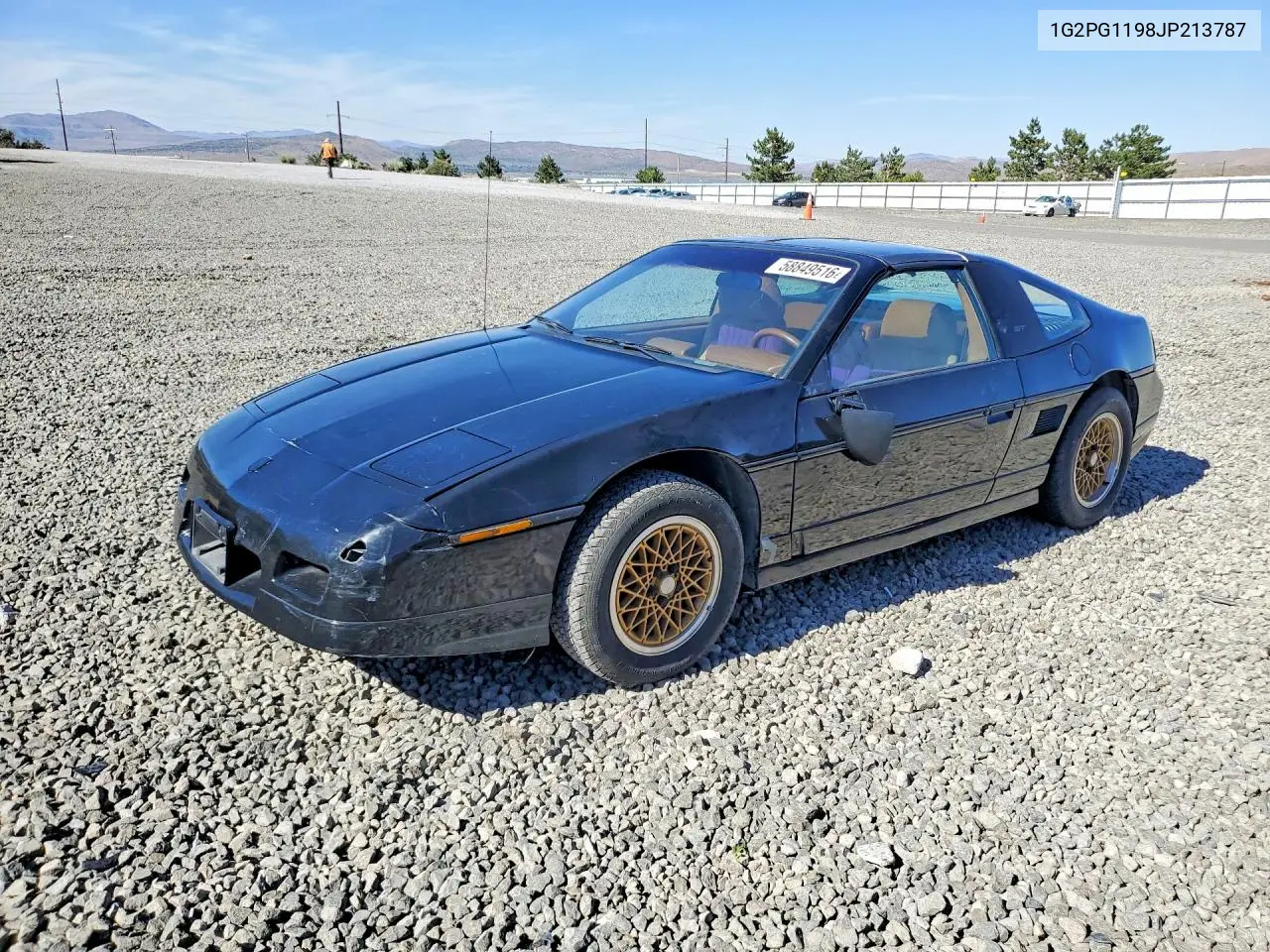 1988 Pontiac Fiero Gt VIN: 1G2PG1198JP213787 Lot: 58849516
