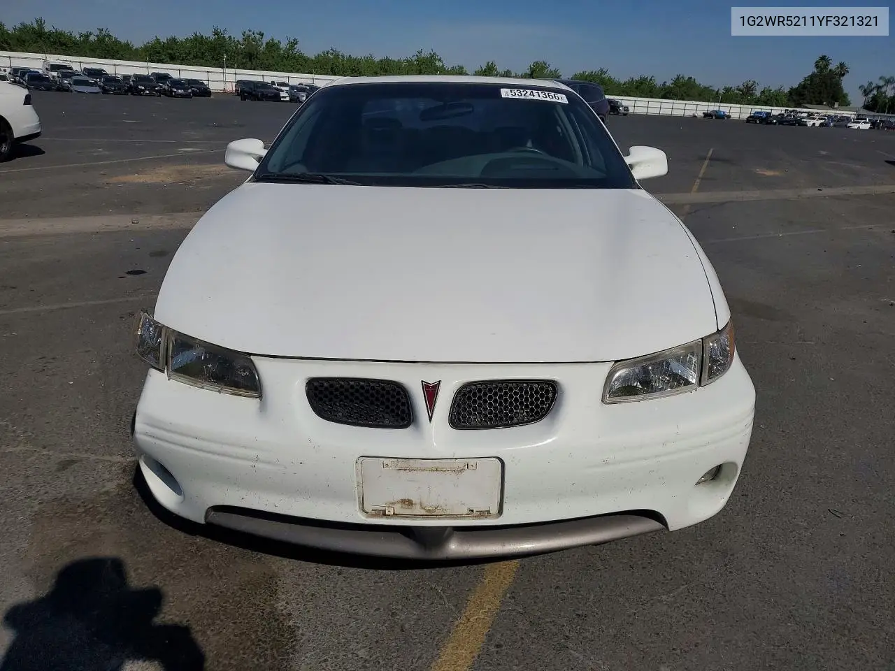 2000 Pontiac Grand Prix Gtp VIN: 1G2WR5211YF321321 Lot: 53241366