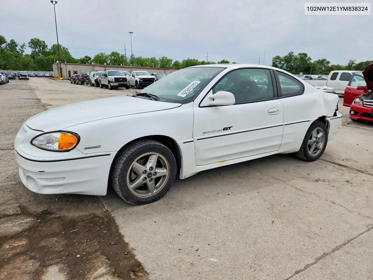 2000 Pontiac Grand Am Gt VIN: 1G2NW12E1YM838324 Lot: 54434626