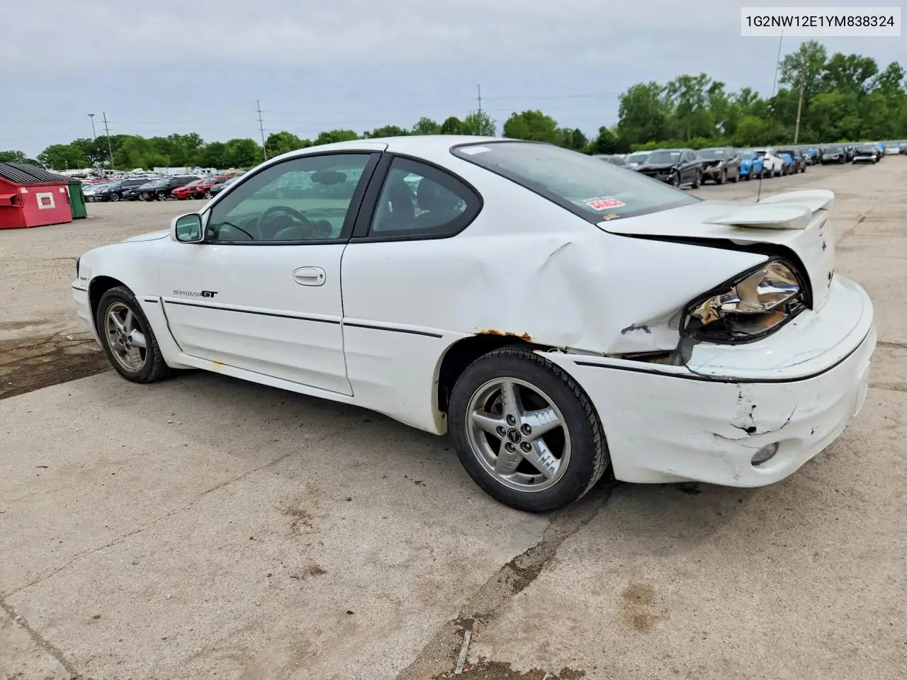 2000 Pontiac Grand Am Gt VIN: 1G2NW12E1YM838324 Lot: 54434626