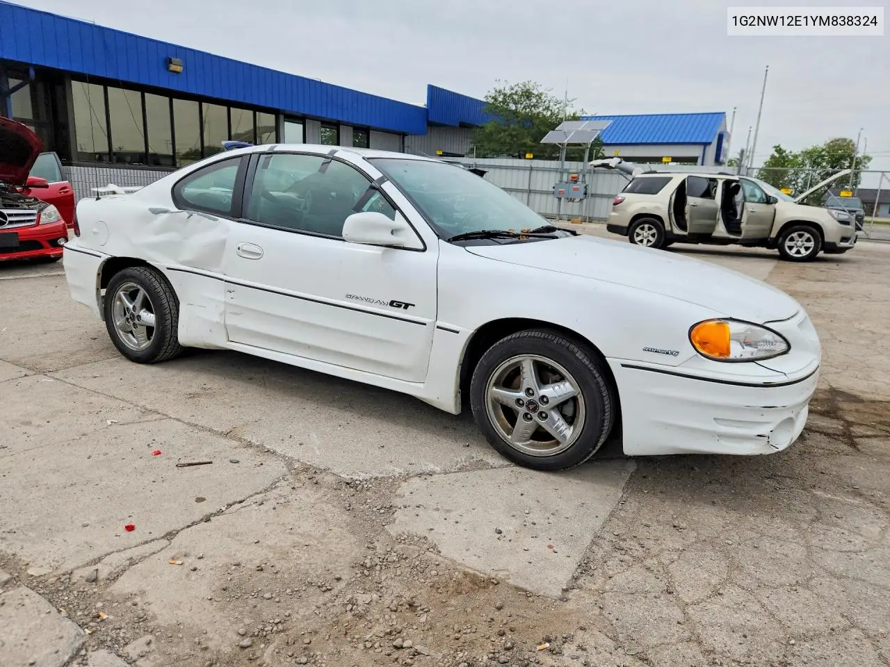 2000 Pontiac Grand Am Gt VIN: 1G2NW12E1YM838324 Lot: 54434626