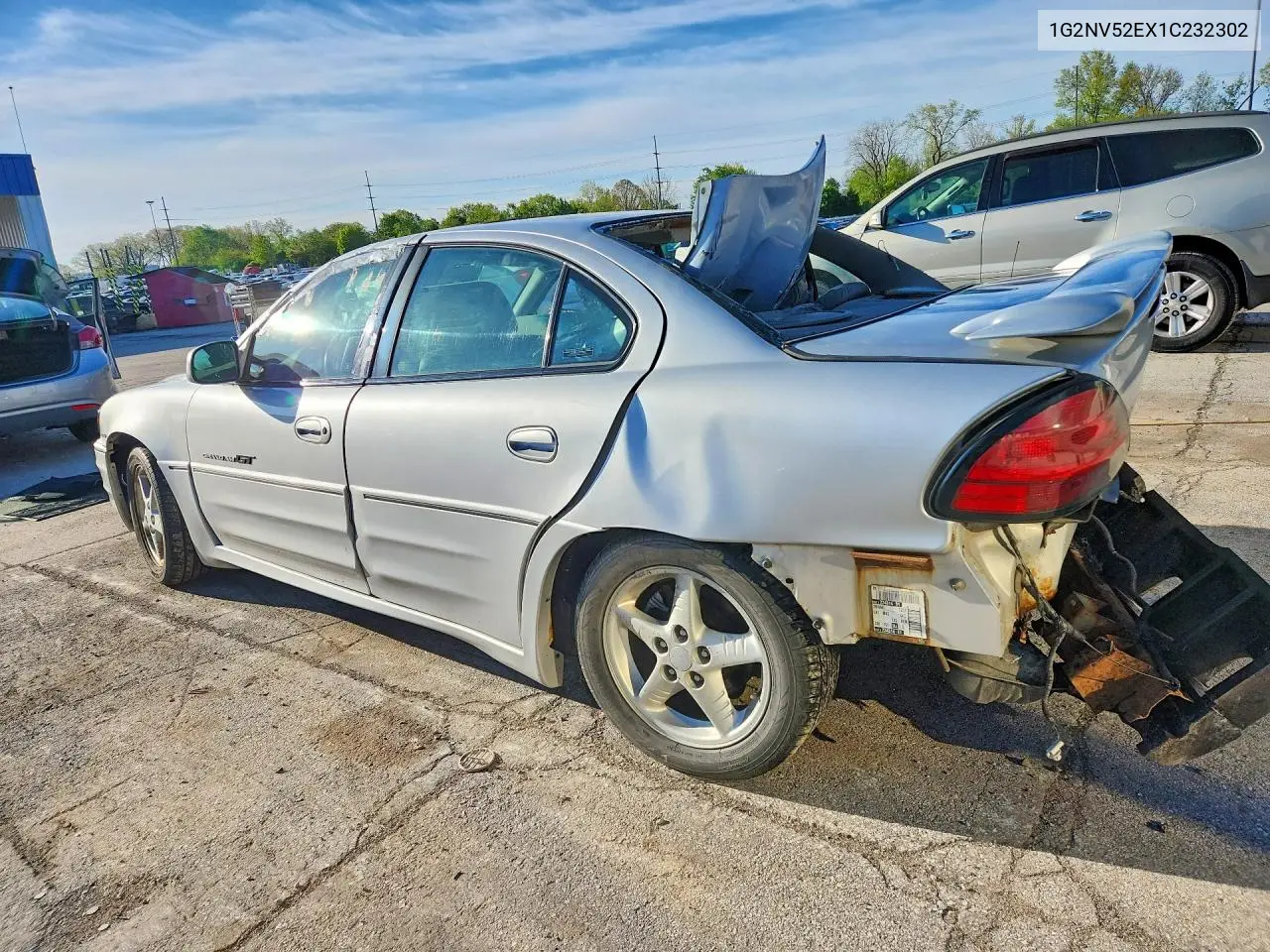 2001 Pontiac Grand Am Gt1 VIN: 1G2NV52EX1C232302 Lot: 52589196