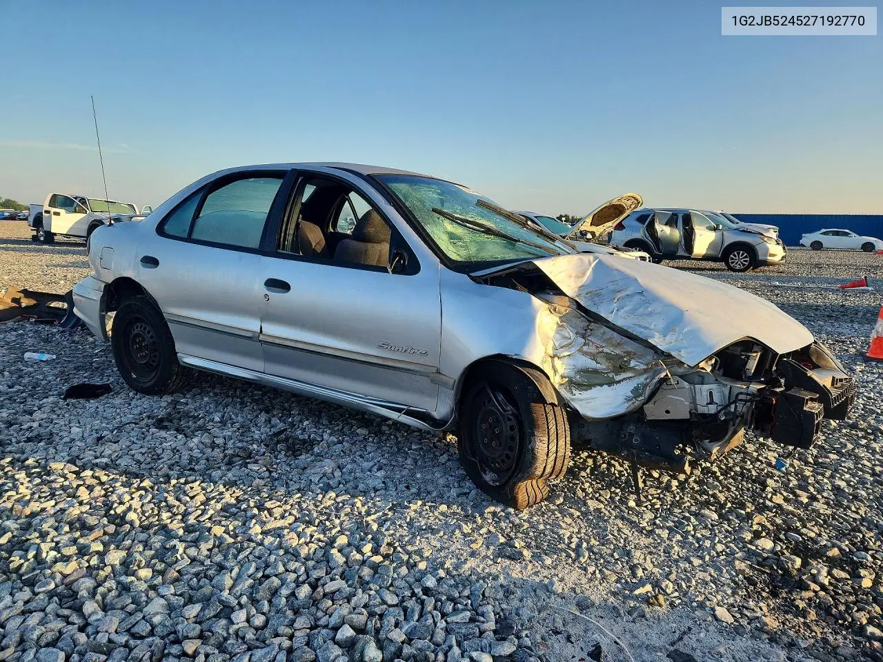 2002 Pontiac Sunfire Se VIN: 1G2JB524527192770 Lot: 59364456