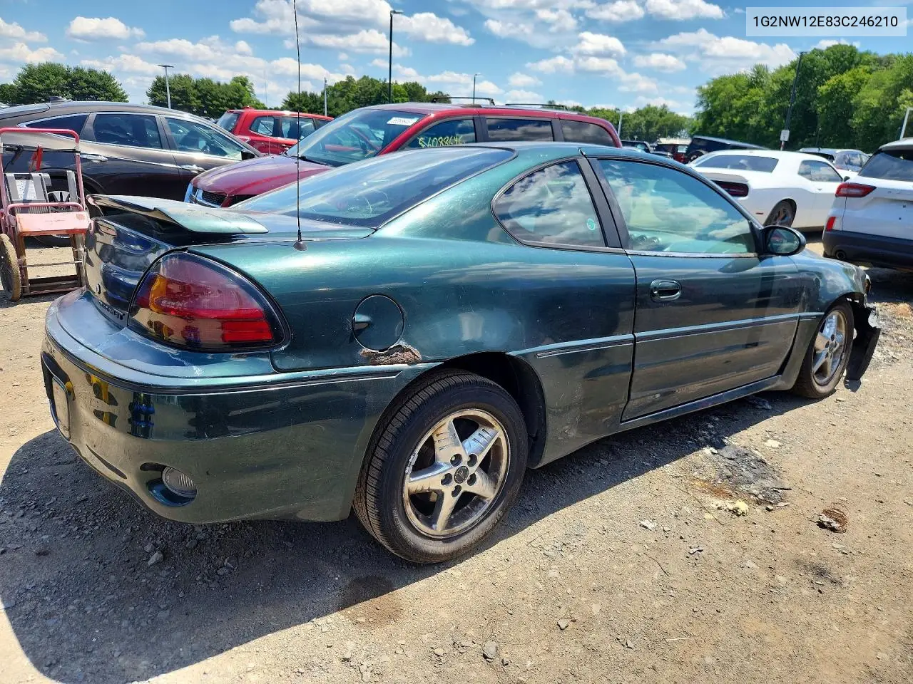 2003 Pontiac Grand Am Gt VIN: 1G2NW12E83C246210 Lot: 57320406