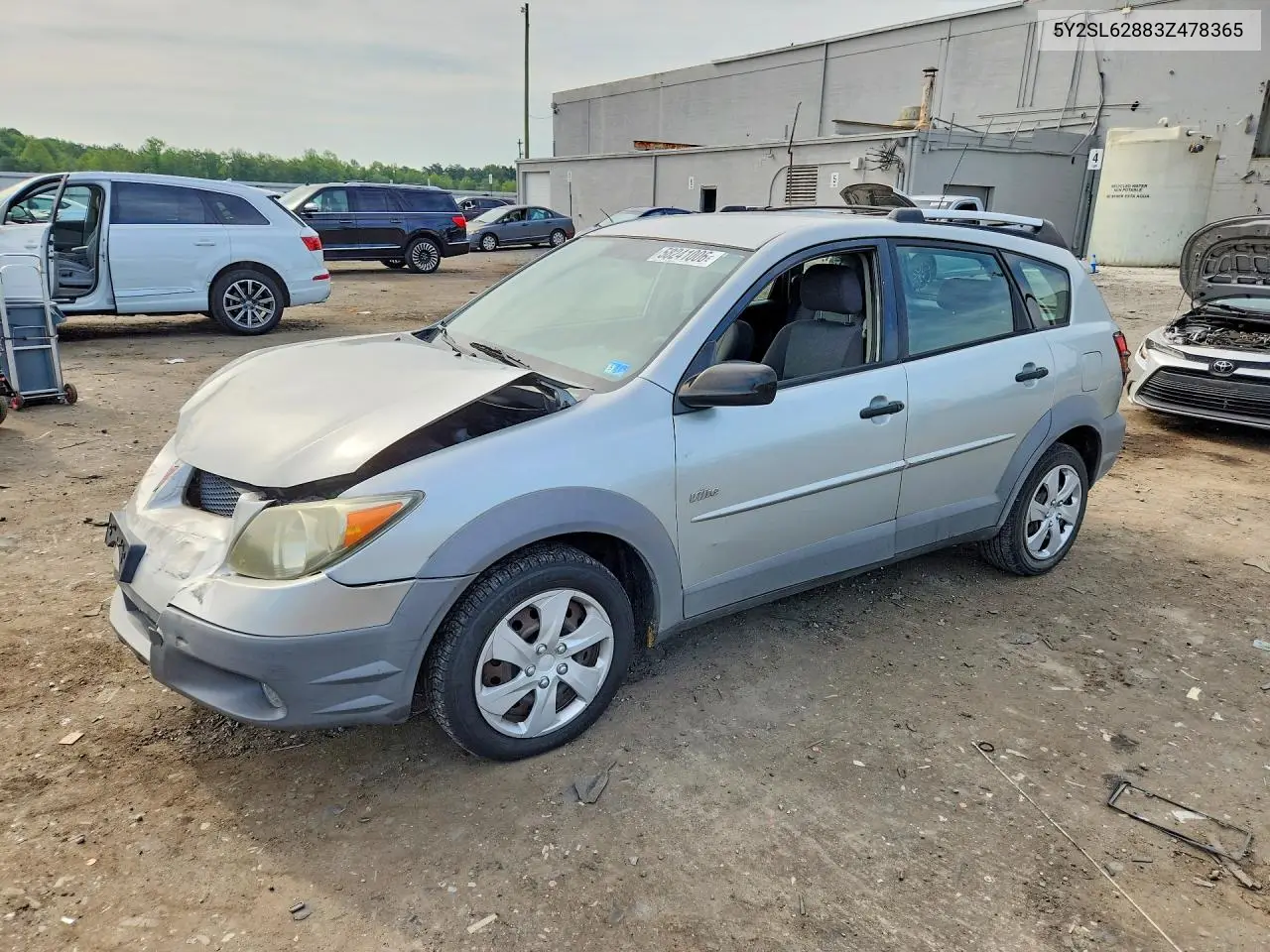 2003 Pontiac Vibe VIN: 5Y2SL62883Z478365 Lot: 58241006