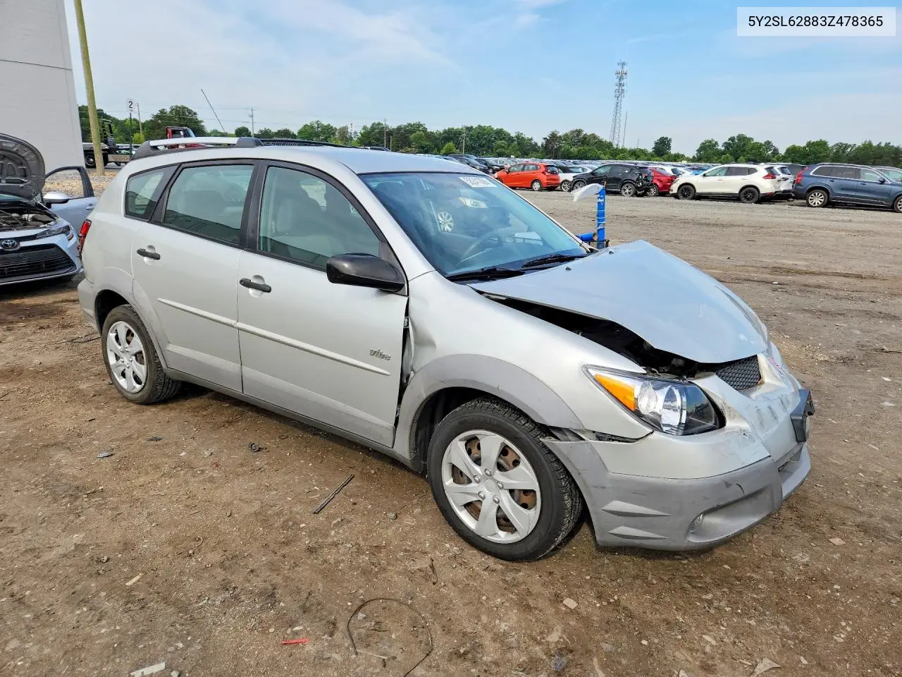 2003 Pontiac Vibe VIN: 5Y2SL62883Z478365 Lot: 58241006
