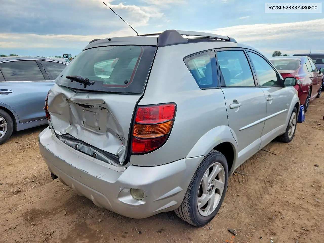 2003 Pontiac Vibe VIN: 5Y2SL628X3Z480800 Lot: 58309116
